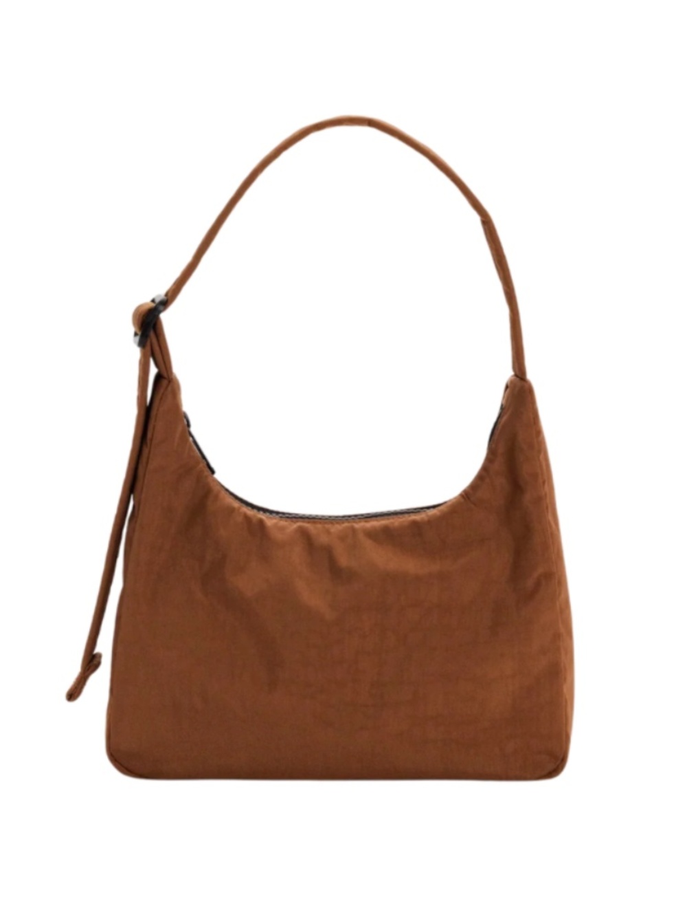 BAGGU Mini Nylon Shoulder Bag Brown